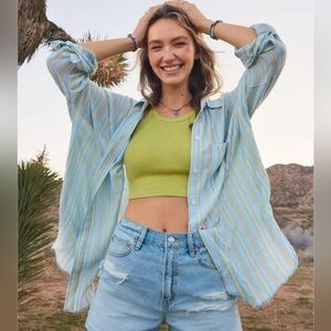 American Eagle Oversized Button Up